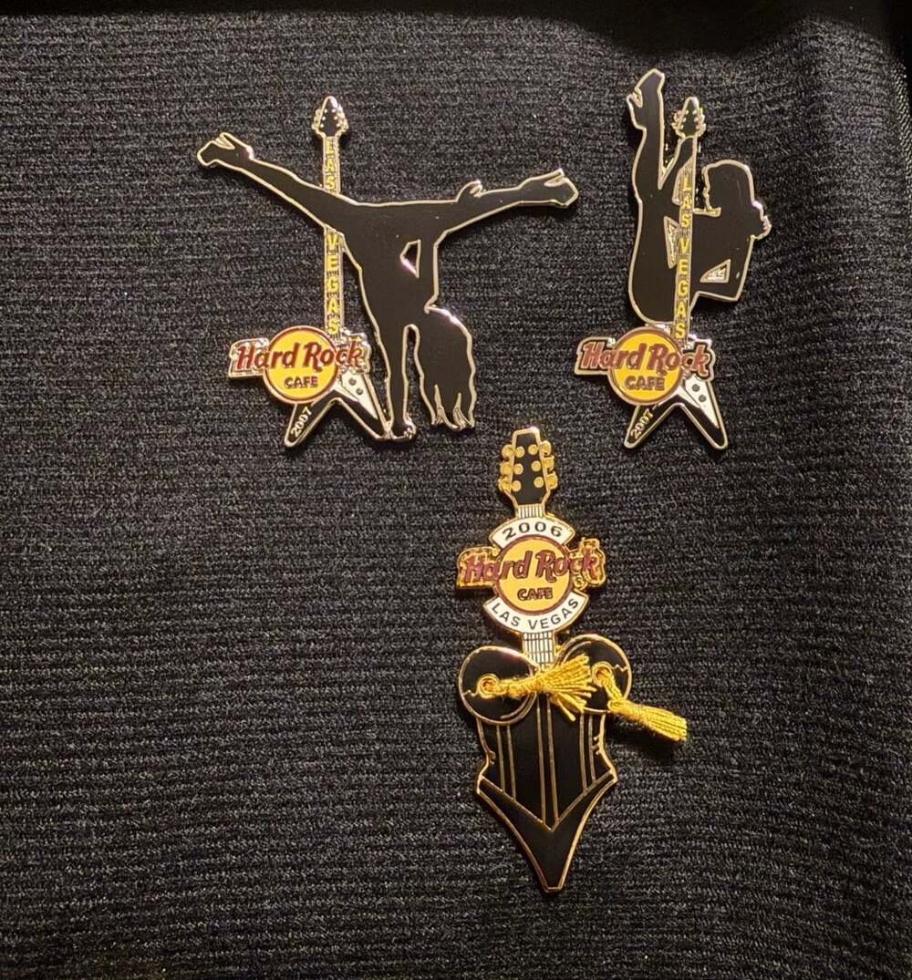 Hard Rock Cafe Las Vegas Collector Pins - Lot of 3
